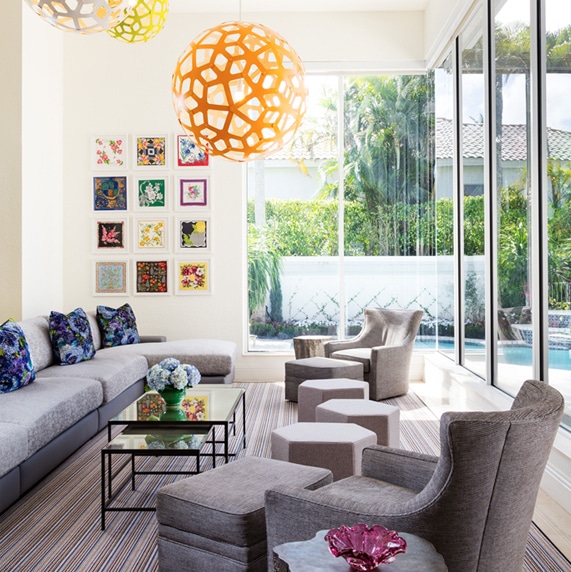 Boca Raton home interior design project by Annette Jaffe Interiors