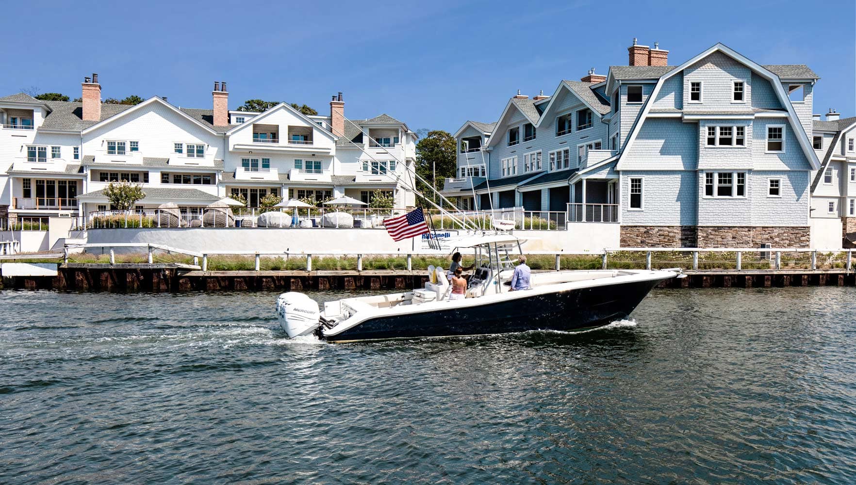 Hamptons boathouses exterior waterfront