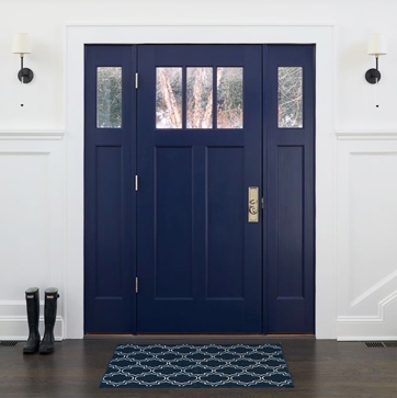 Long Island home entry door design by Annette Jaffe Interiors