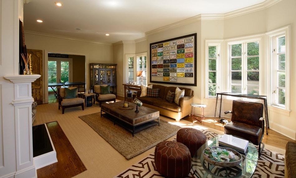 Living room interiors in Harriman estates designed by Annette Jaffe Interiors
