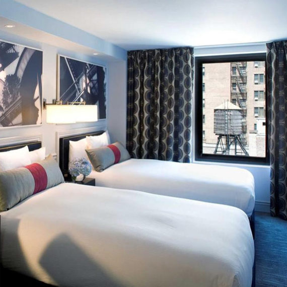 The Roger Hotel interiors designed by Annette Jaffe Interiors